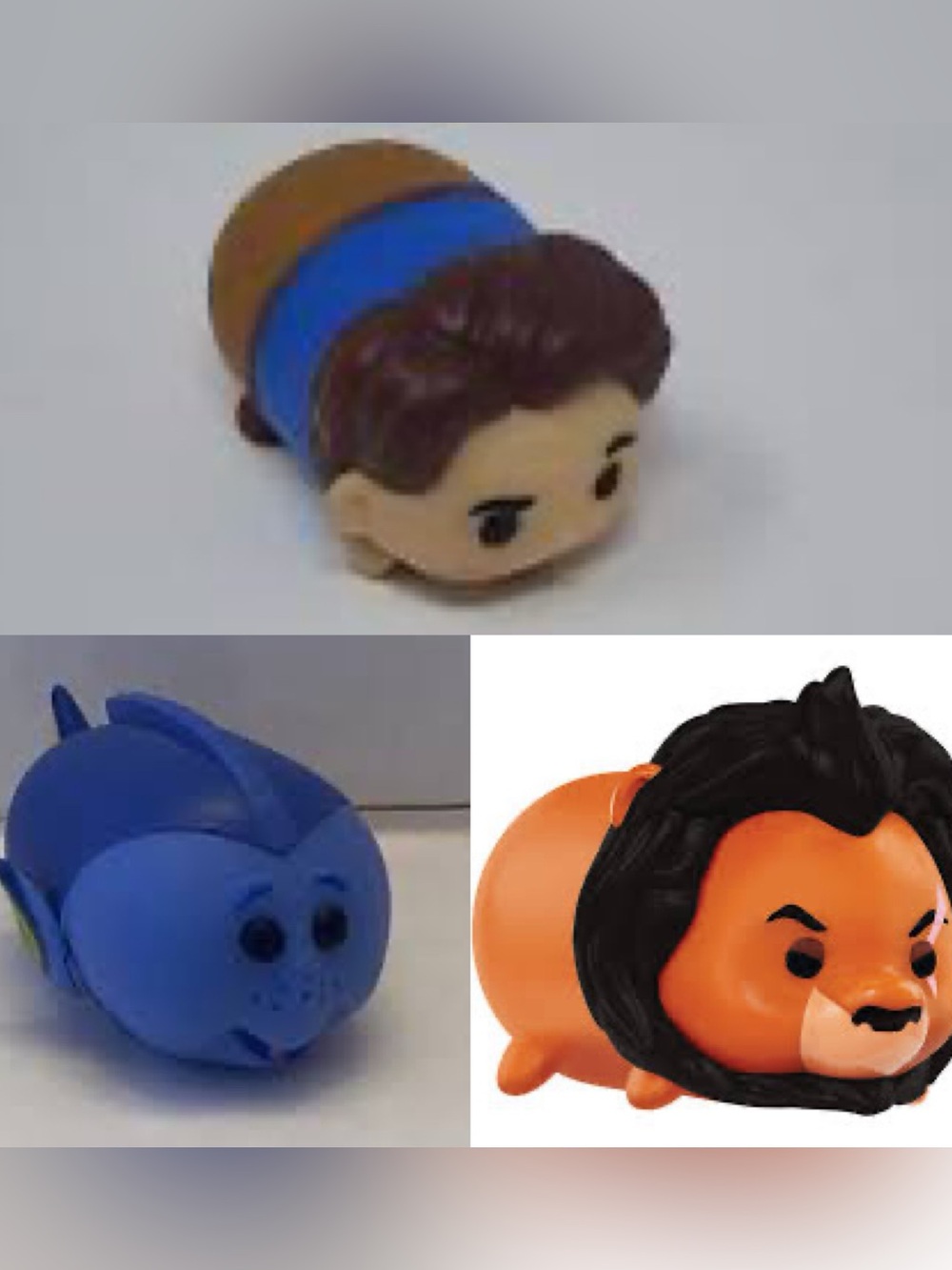 Disney Tsum Tsum Mini Figures Lot of 3 Assorted Characters Collectible Toys